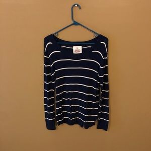 Blue and White Sweater